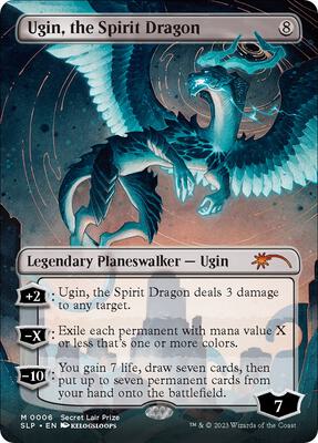 Ugin, the Spirit Dragon card from Secret Lair Showdown