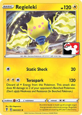 Regieleki - 060/203 card from Prize Pack Series Cards