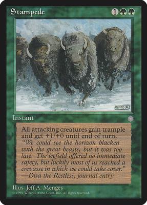 Stampede card from Ice Age