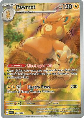 Pawmot - 209/198 card from SV01: Scarlet & Violet Base Set
