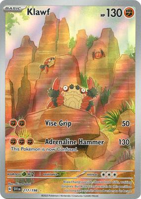 Klawf - 217/198 card from SV01: Scarlet & Violet Base Set