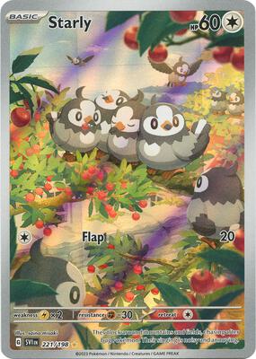 Starly - 221/198 card from SV01: Scarlet & Violet Base Set