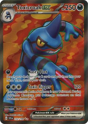 Toxicroak ex - 232/198 card from SV01: Scarlet & Violet Base Set
