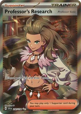Professor's Research [Professor Sada] - 240/198 card from SV01: Scarlet & Violet Base Set