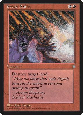 Stone Rain card from Ice Age