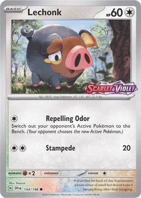 Lechonk - 154/198 (Store Promo) card from Miscellaneous Cards & Products