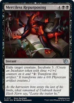 Merciless Repurposing card from March of the Machine