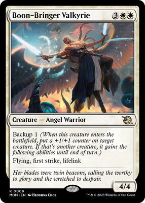 Boon-Bringer Valkyrie card from March of the Machine