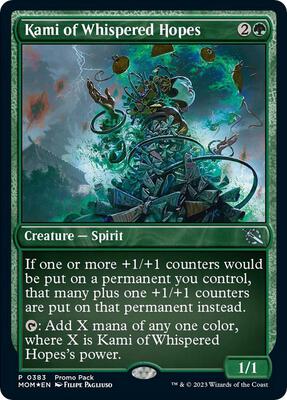 Kami of Whispered Hopes card from Promo Pack: March of the Machine