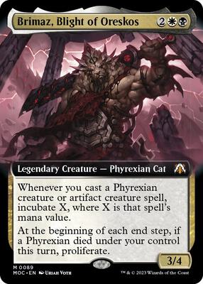 Brimaz, Blight of Oreskos (Extended Art) card from Commander: March of the Machine