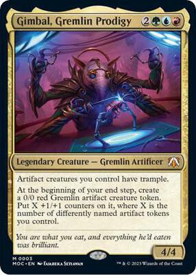 Gimbal, Gremlin Prodigy card from Commander: March of the Machine