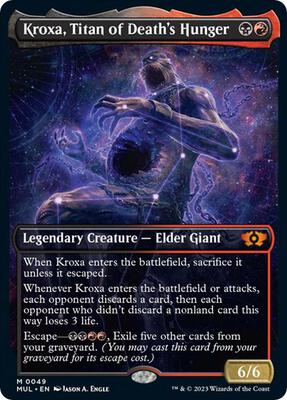 Kroxa, Titan of Death's Hunger card from March of the Machine: Multiverse Legends