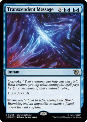 Transcendent Message card from March of the Machine
