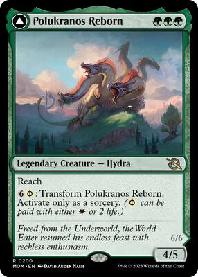 Polukranos Reborn card from March of the Machine