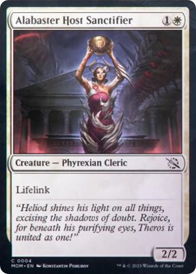 Alabaster Host Sanctifier card from March of the Machine