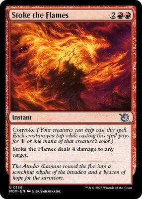 Stoke the Flames card from March of the Machine