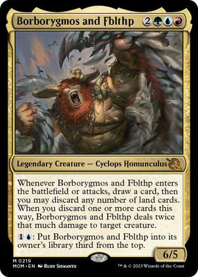Borborygmos and Fblthp card from March of the Machine