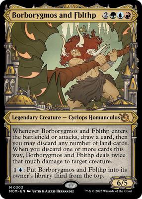 Borborygmos and Fblthp (Showcase) card from March of the Machine