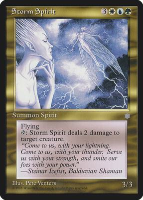 Storm Spirit card from Ice Age