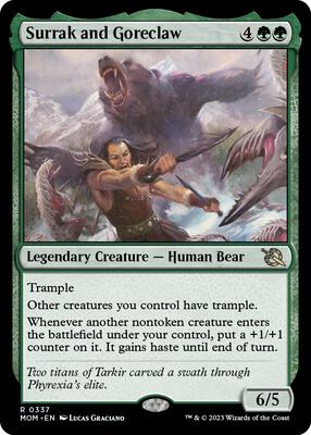 Surrak and Goreclaw card from March of the Machine