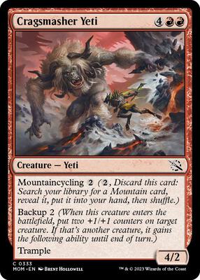 Cragsmasher Yeti card from March of the Machine