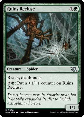 Ruins Recluse card from March of the Machine