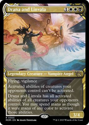 Drana and Linvala (Showcase) card from March of the Machine