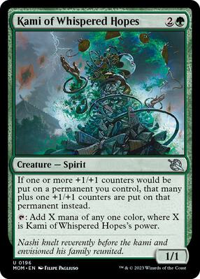Kami of Whispered Hopes card from March of the Machine