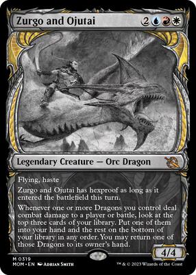 Zurgo and Ojutai (Showcase) card from March of the Machine