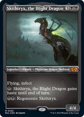 Skithiryx, the Blight Dragon (Foil Etched) card from March of the Machine: Multiverse Legends