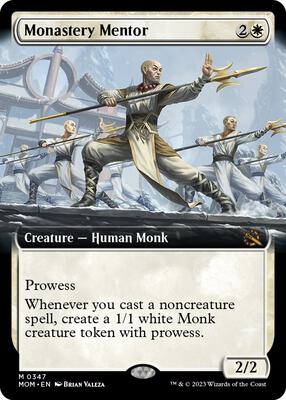 Monastery Mentor (Extended Art) card from March of the Machine
