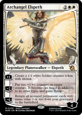 Archangel Elspeth card from March of the Machine
