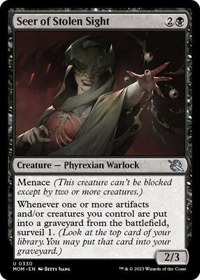 Seer of Stolen Sight card from March of the Machine