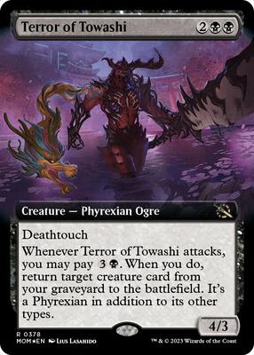 Terror of Towashi (Extended Art) card from March of the Machine