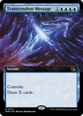 Transcendent Message (Extended Art) card from March of the Machine