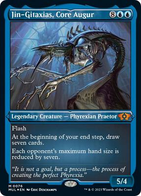 Jin-Gitaxias, Core Augur (Foil Etched) card from March of the Machine: Multiverse Legends