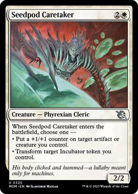 Seedpod Caretaker card from March of the Machine