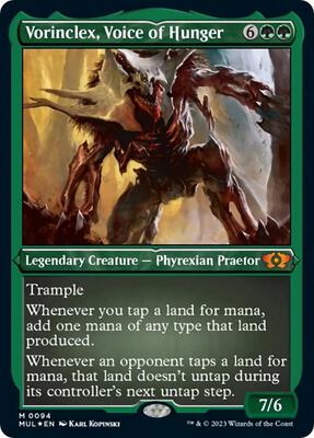 Vorinclex, Voice of Hunger (Foil Etched) card from March of the Machine: Multiverse Legends