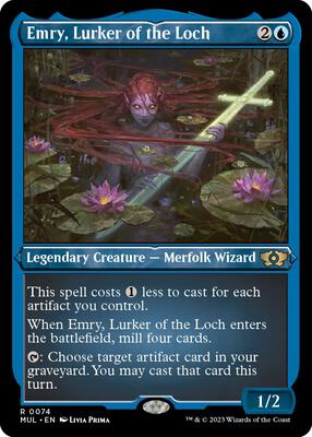 Emry, Lurker of the Loch (Foil Etched) card from March of the Machine: Multiverse Legends