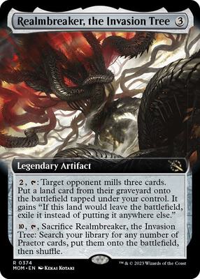 Realmbreaker, the Invasion Tree (Extended Art) card from March of the Machine