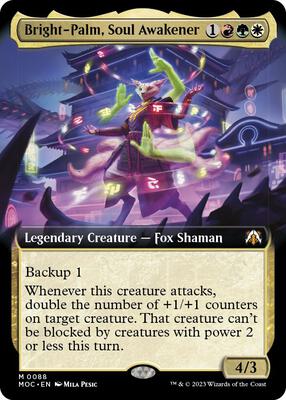 Bright-Palm, Soul Awakener (Extended Art) card from Commander: March of the Machine