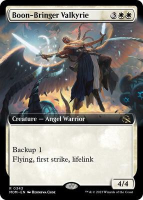 Boon-Bringer Valkyrie (Extended Art) card from March of the Machine