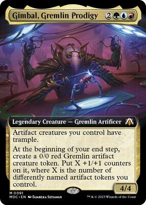 Gimbal, Gremlin Prodigy (Extended Art) card from Commander: March of the Machine