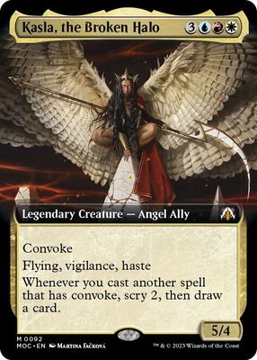 Kasla, the Broken Halo (Extended Art) card from Commander: March of the Machine