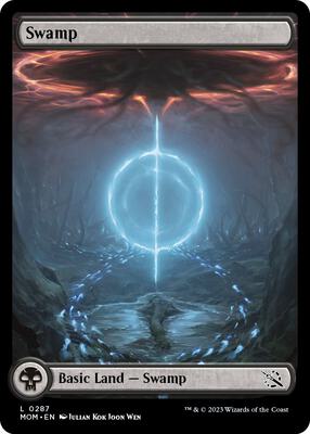 Swamp (0287) card from March of the Machine