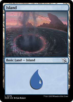 Island (0278) card from March of the Machine