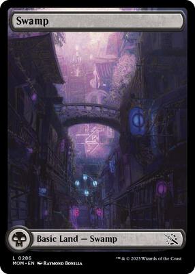 Swamp (0286) card from March of the Machine
