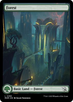 Forest (0290) card from March of the Machine