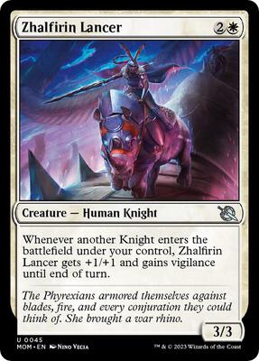 Zhalfirin Lancer card from March of the Machine