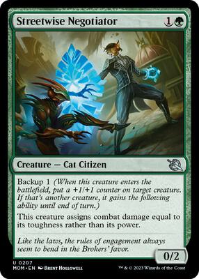 Streetwise Negotiator card from March of the Machine